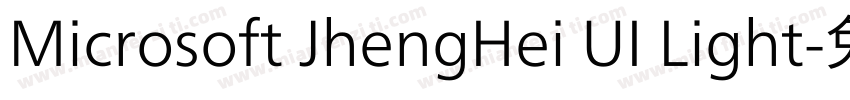 Microsoft JhengHei UI Light字体转换
